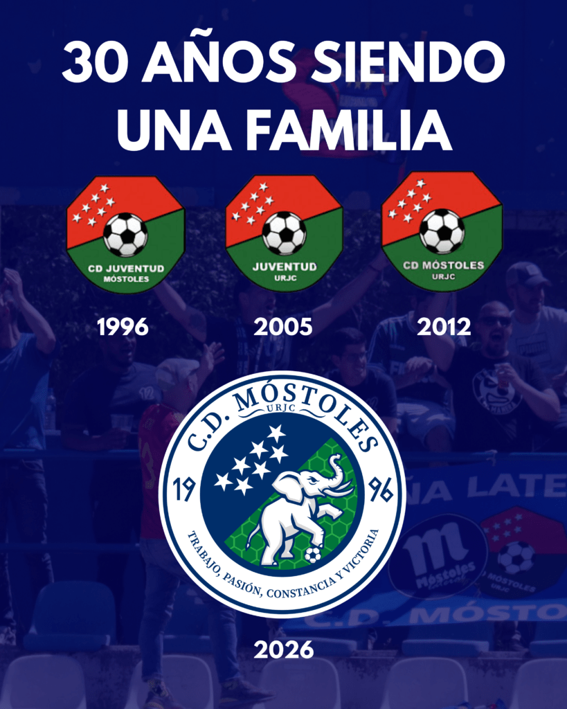 EVOLUCIÓN ESCUDO CD MÓSTOLES